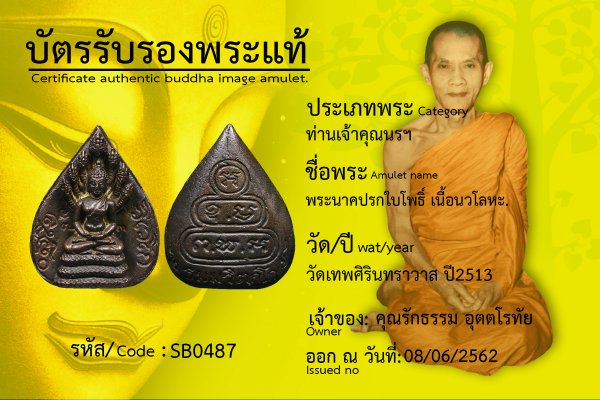 พระนาคปรกใบโพธิ์ เนื้อนวโลหะ