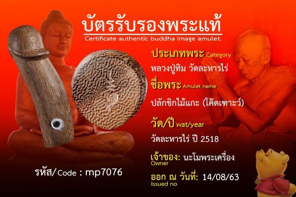 ปลักขิกไม้แกะ (โค๊ตเฑาะว์ )