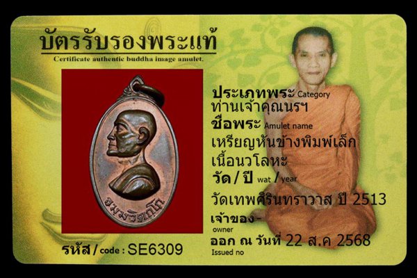 เหรียญหันข้างพิมพ์เล็ก เนื้อนวโลหะ